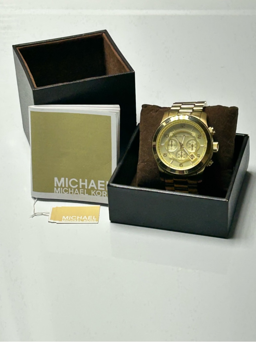 Michael Kors Gold Stainless Steel Chronograph Bracelet Watch
